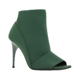 Green Polyamide High Heel Pumps