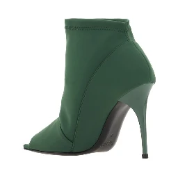 Green Polyamide High Heel Pumps