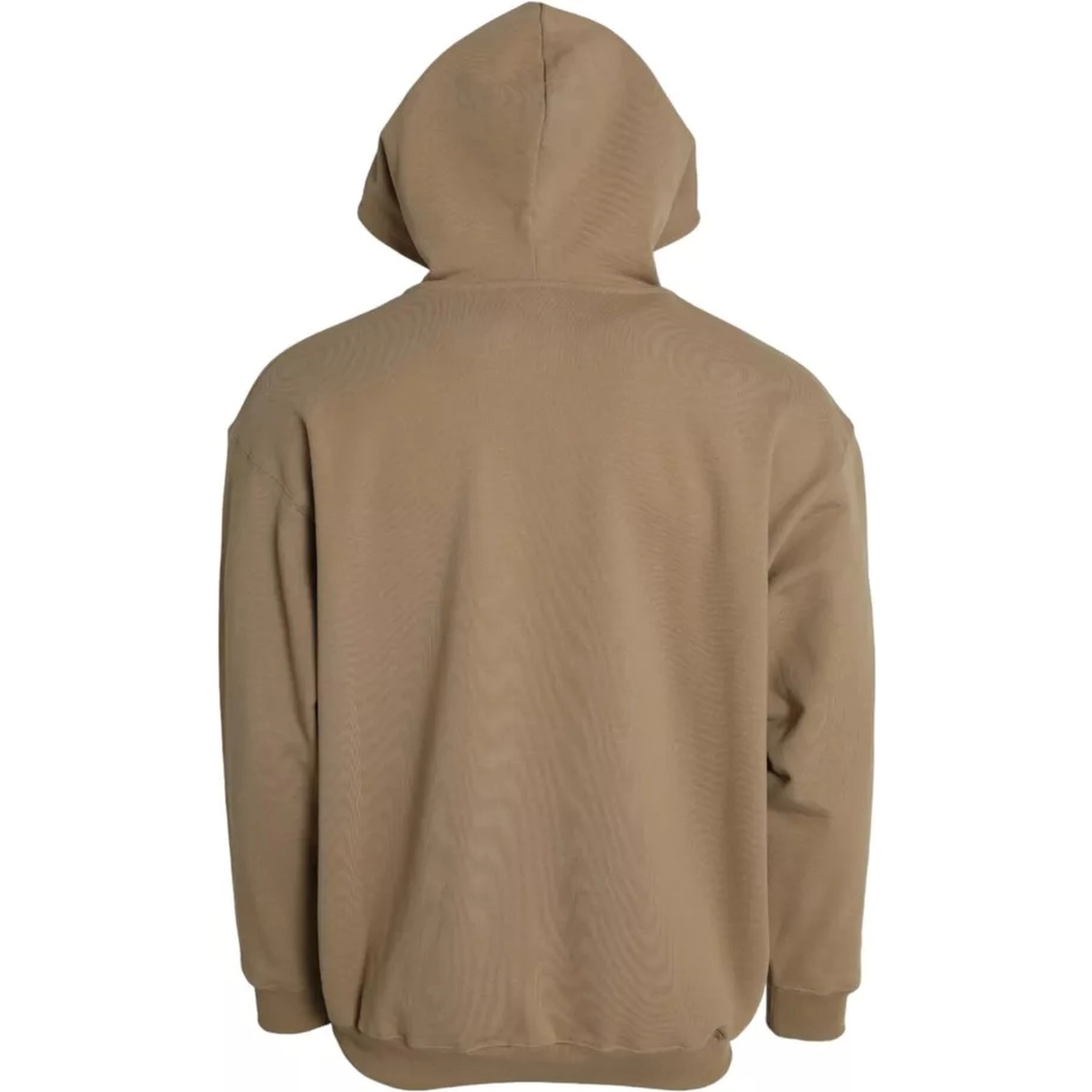 Brown Cotton Symbolic Molleton Bouclette Hooded Sweater