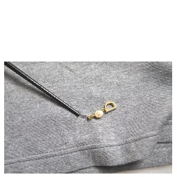 Gray Cotton Embellished Crew Neck  T-shirt