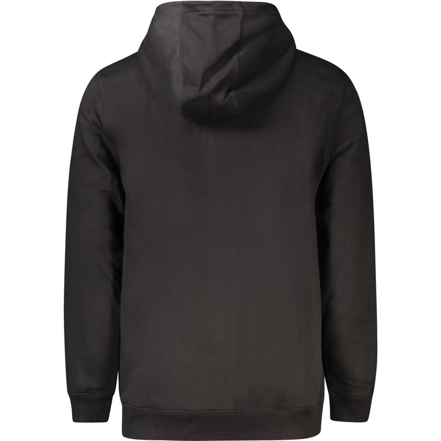 Regular fit organic cotton fleece zip-thru hoody sweatshirt