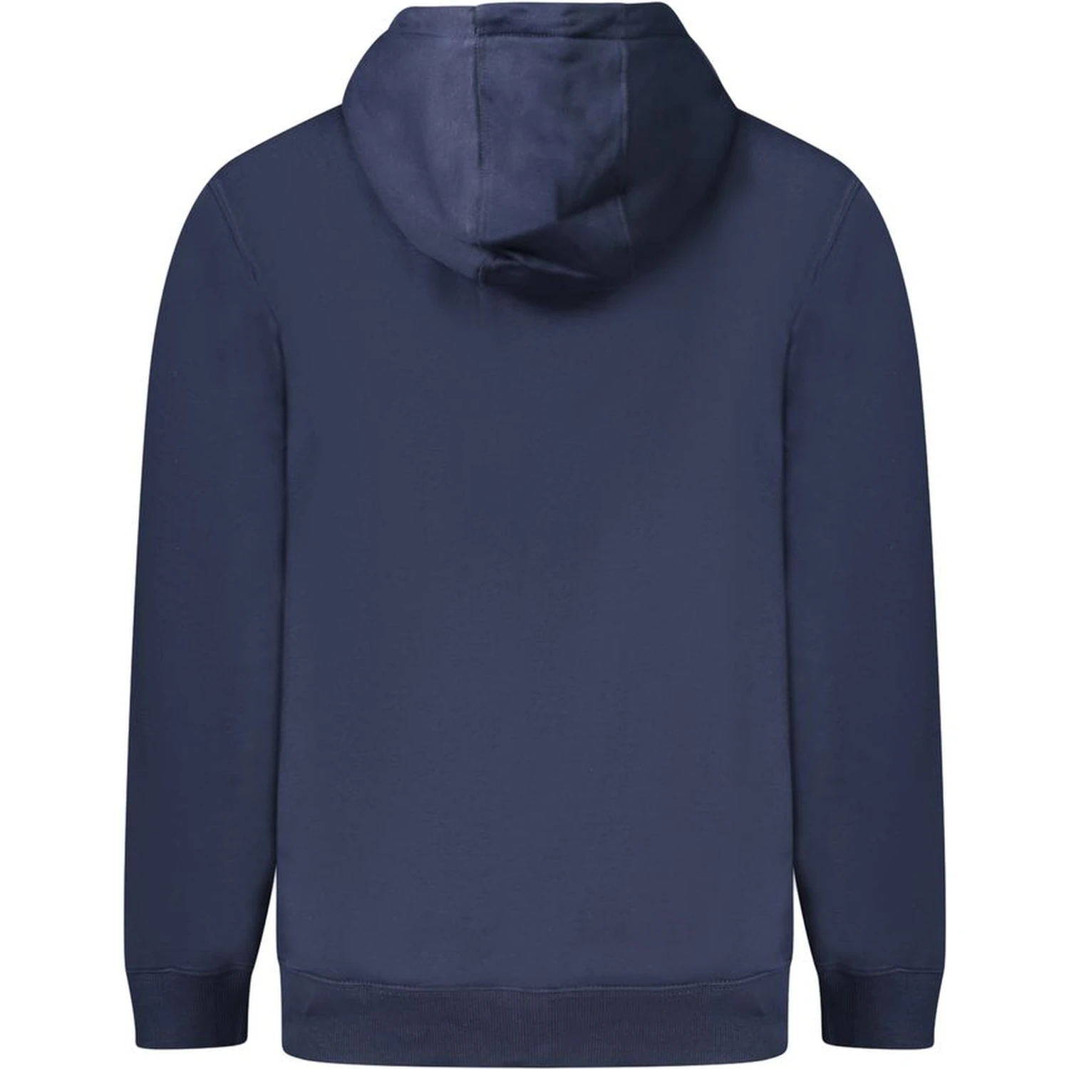 Full-zip hooded sweatshirt.