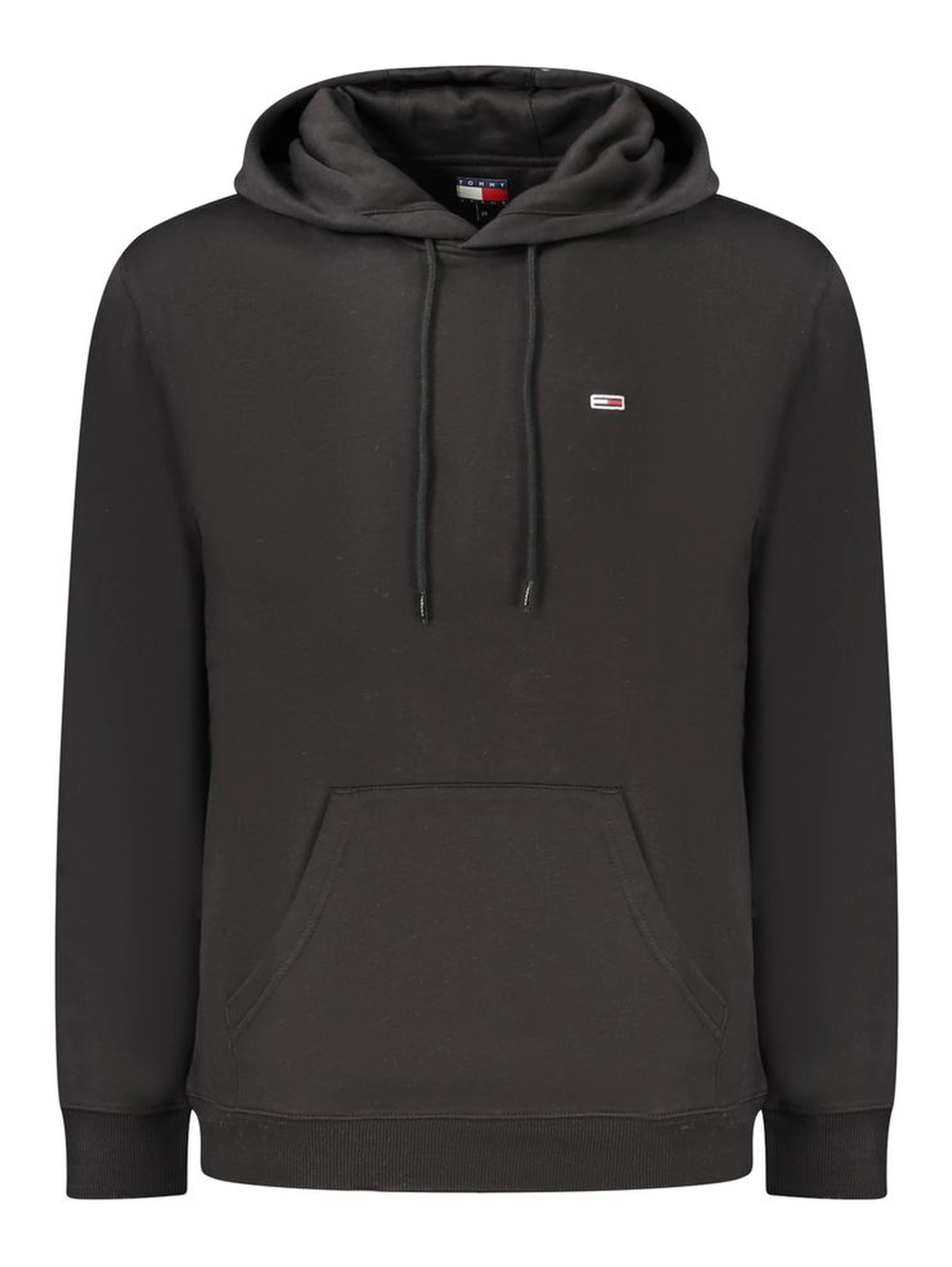 Black hooded sweatshirt
