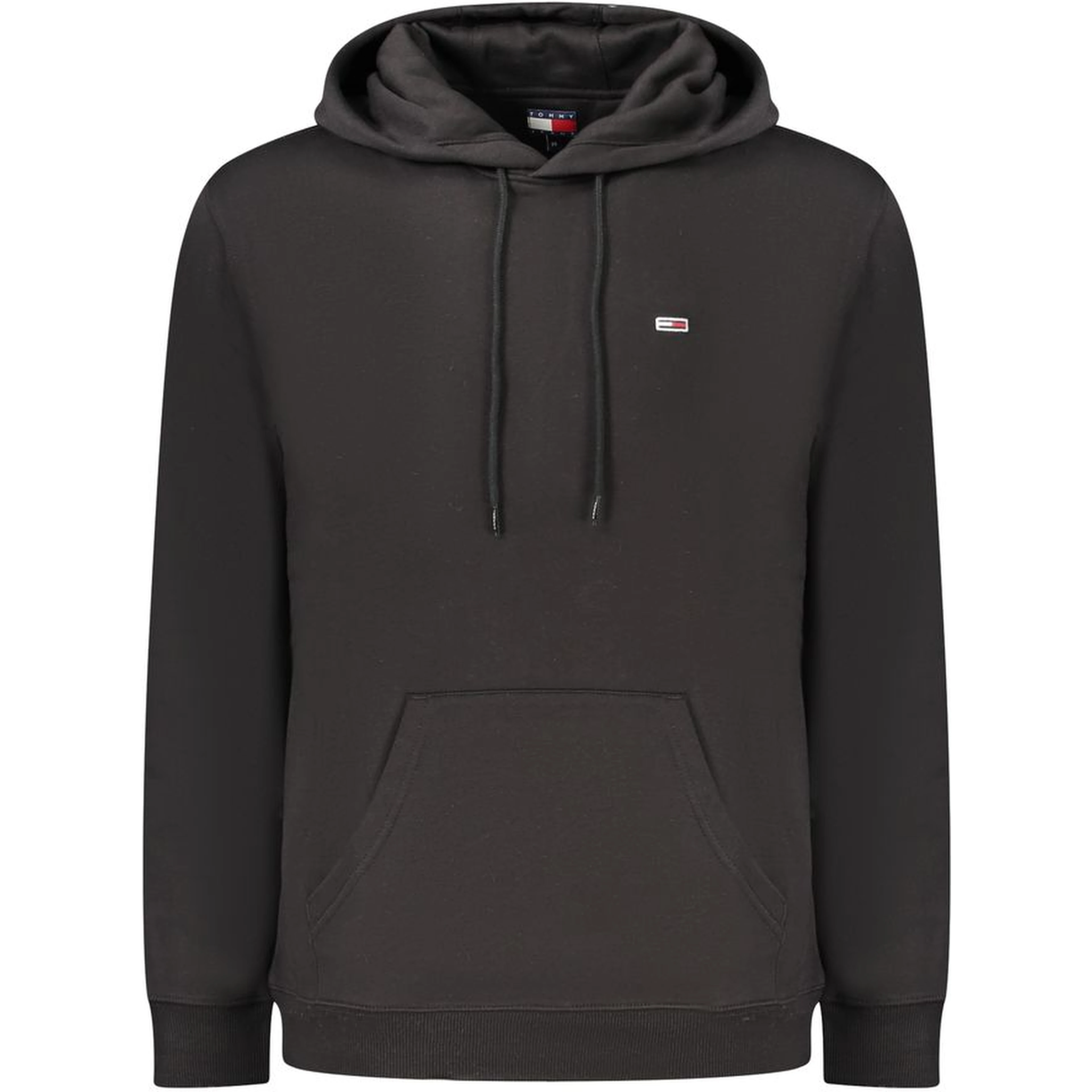 Black hooded sweatshirt