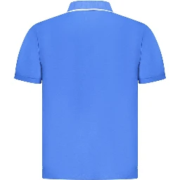 Blue Cotton Polo Shirt