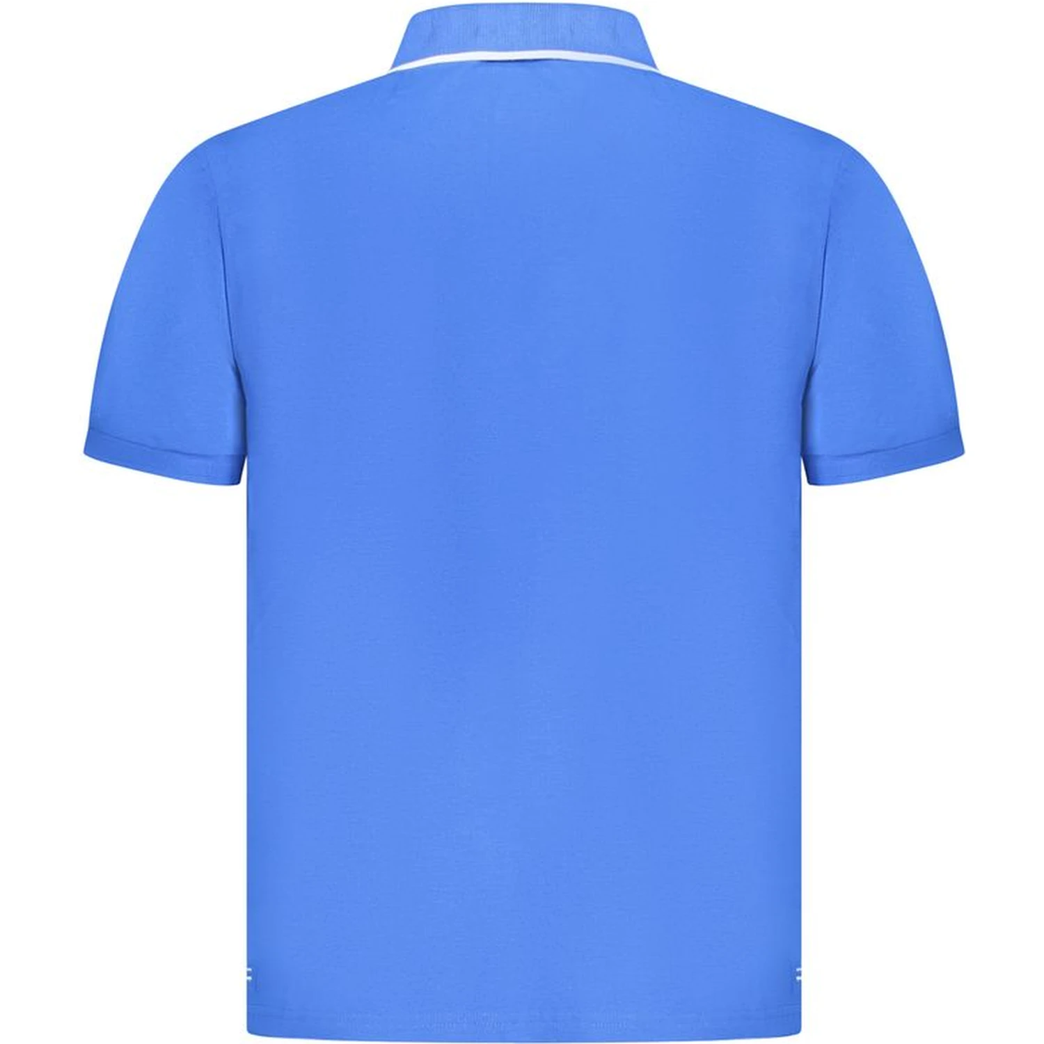 Blue Cotton Polo Shirt