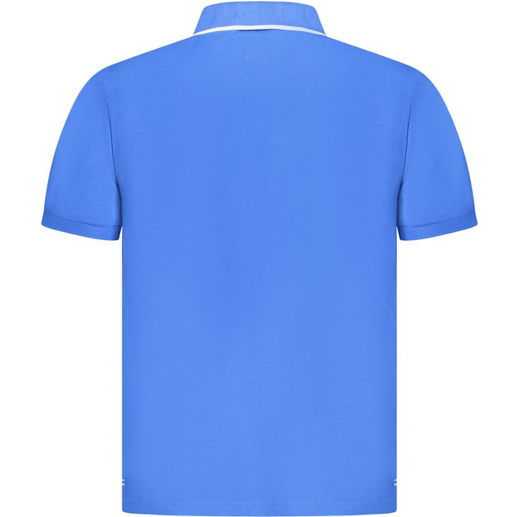 Blue Cotton Polo Shirt
