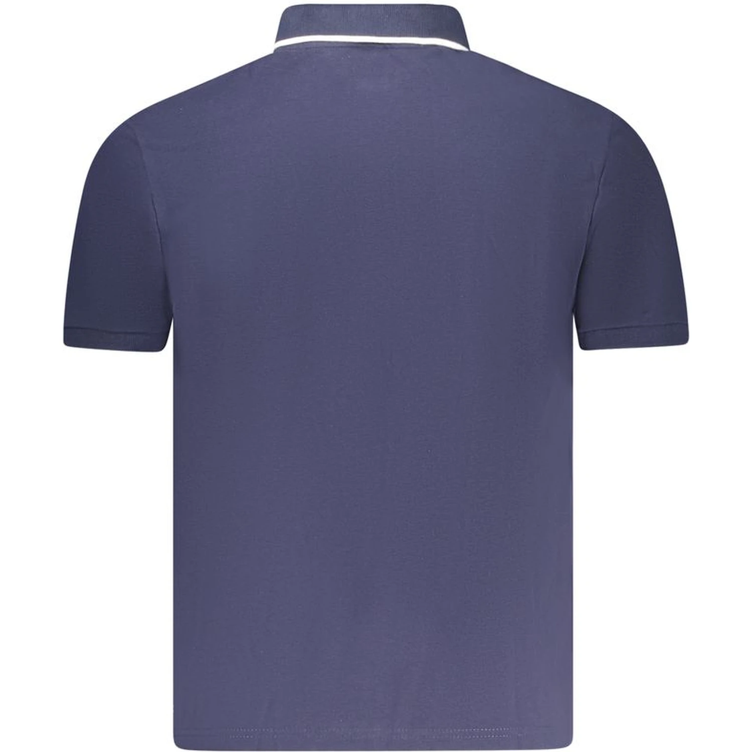 Blue Cotton Polo Shirt