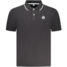 Black Cotton Polo Shirt