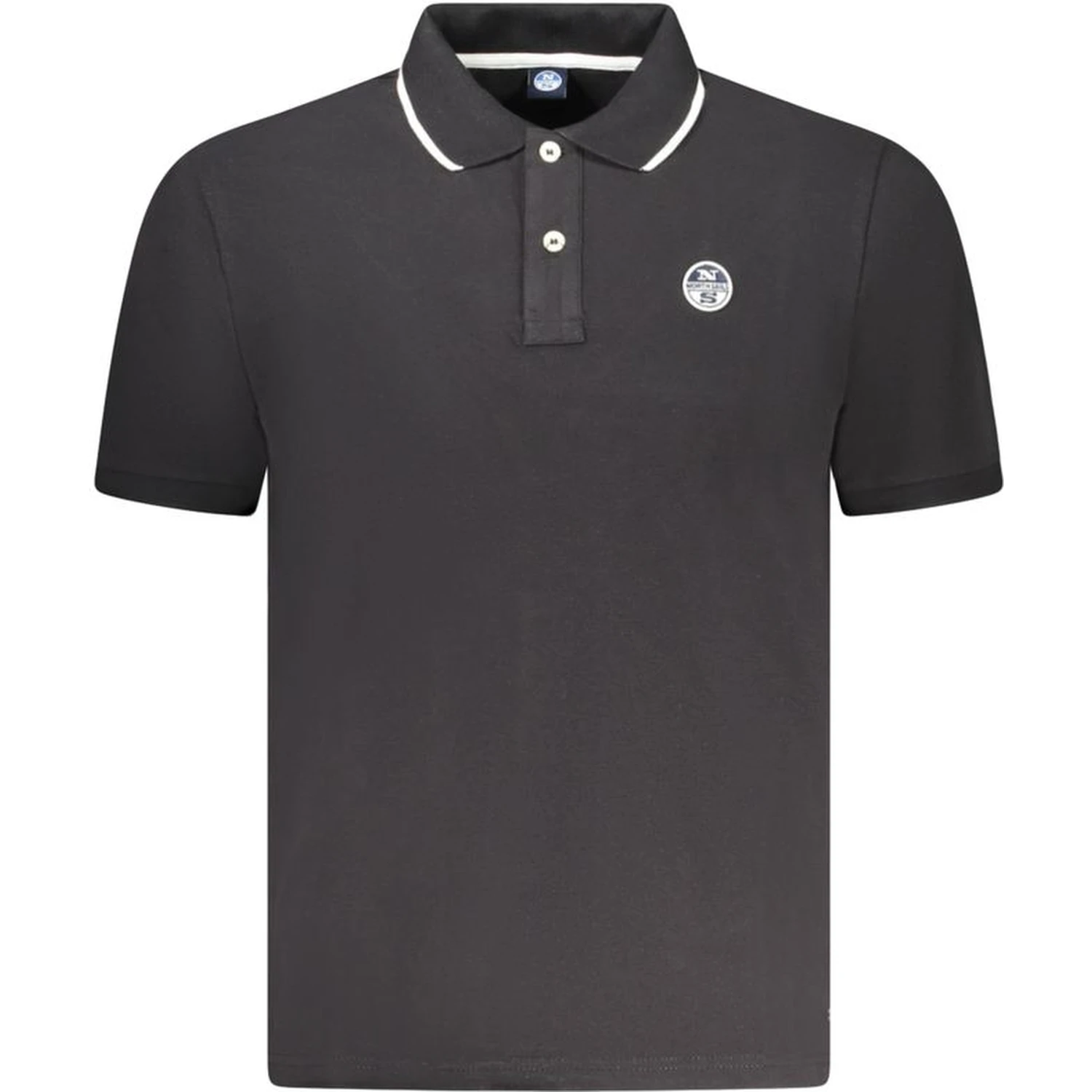 Black Cotton Polo Shirt