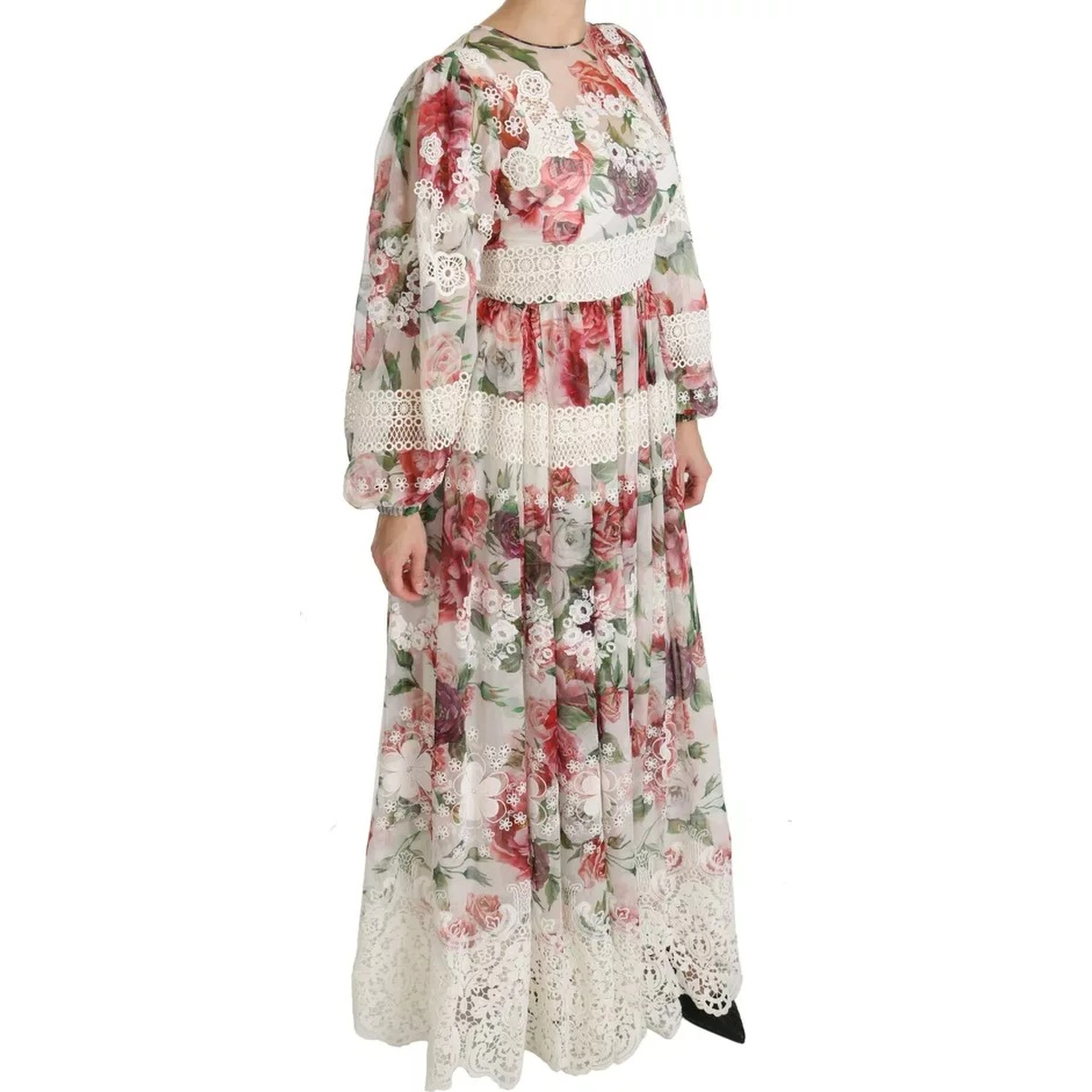 Multicolor Floral Maxi Sheath Dress
