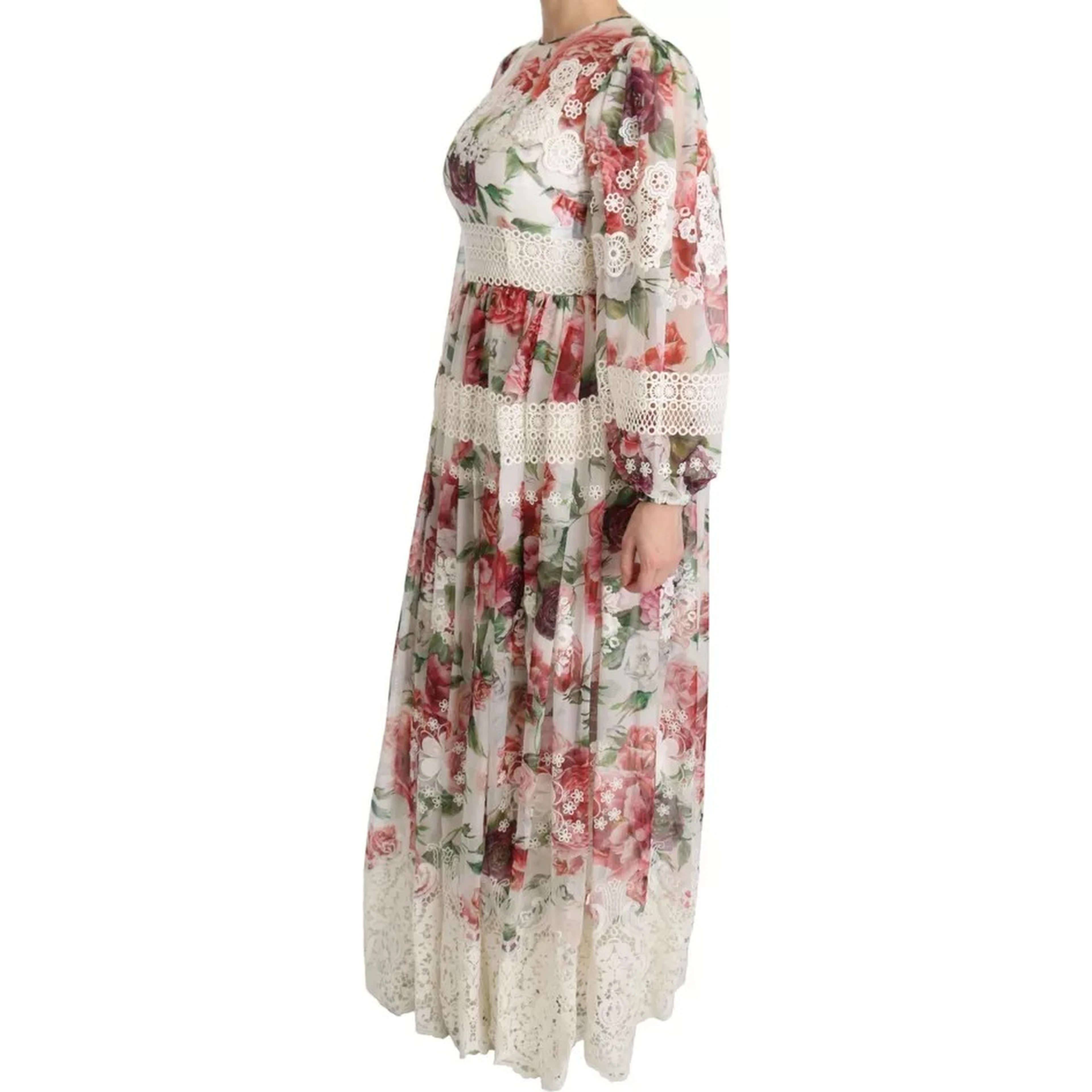 Multicolor Floral Maxi Sheath Dress