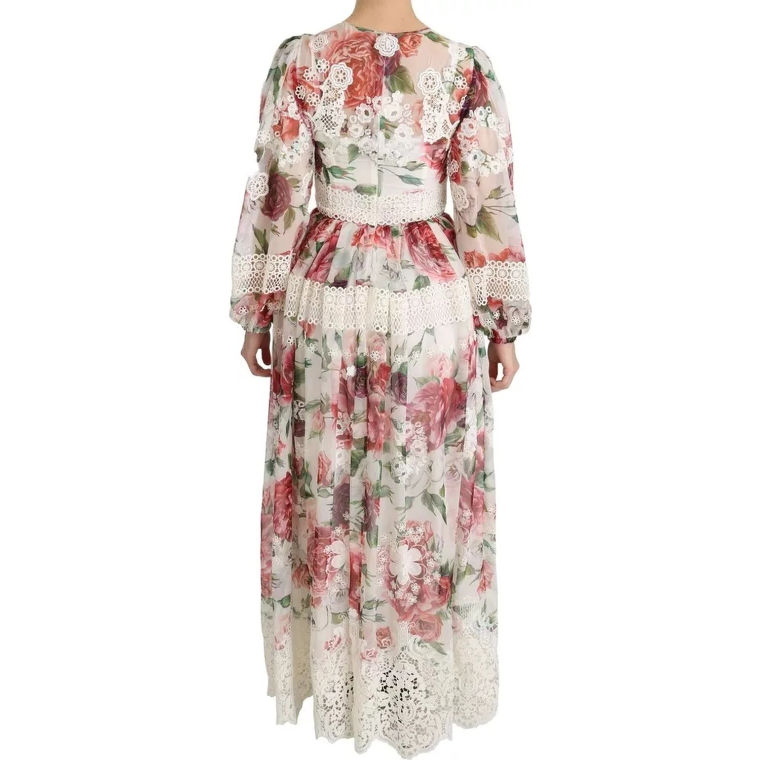 Multicolor Floral Maxi Sheath Dress