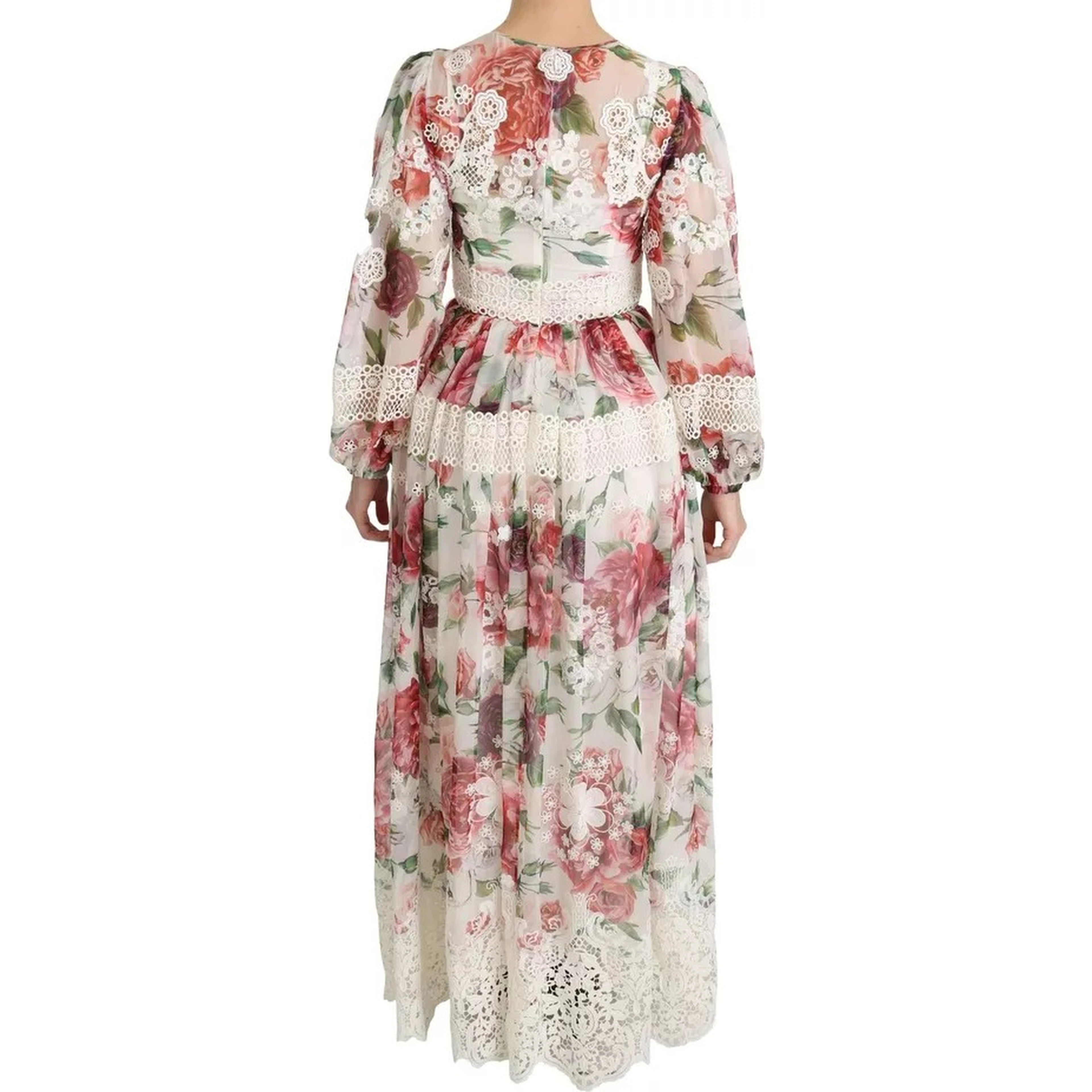 Multicolor Floral Maxi Sheath Dress