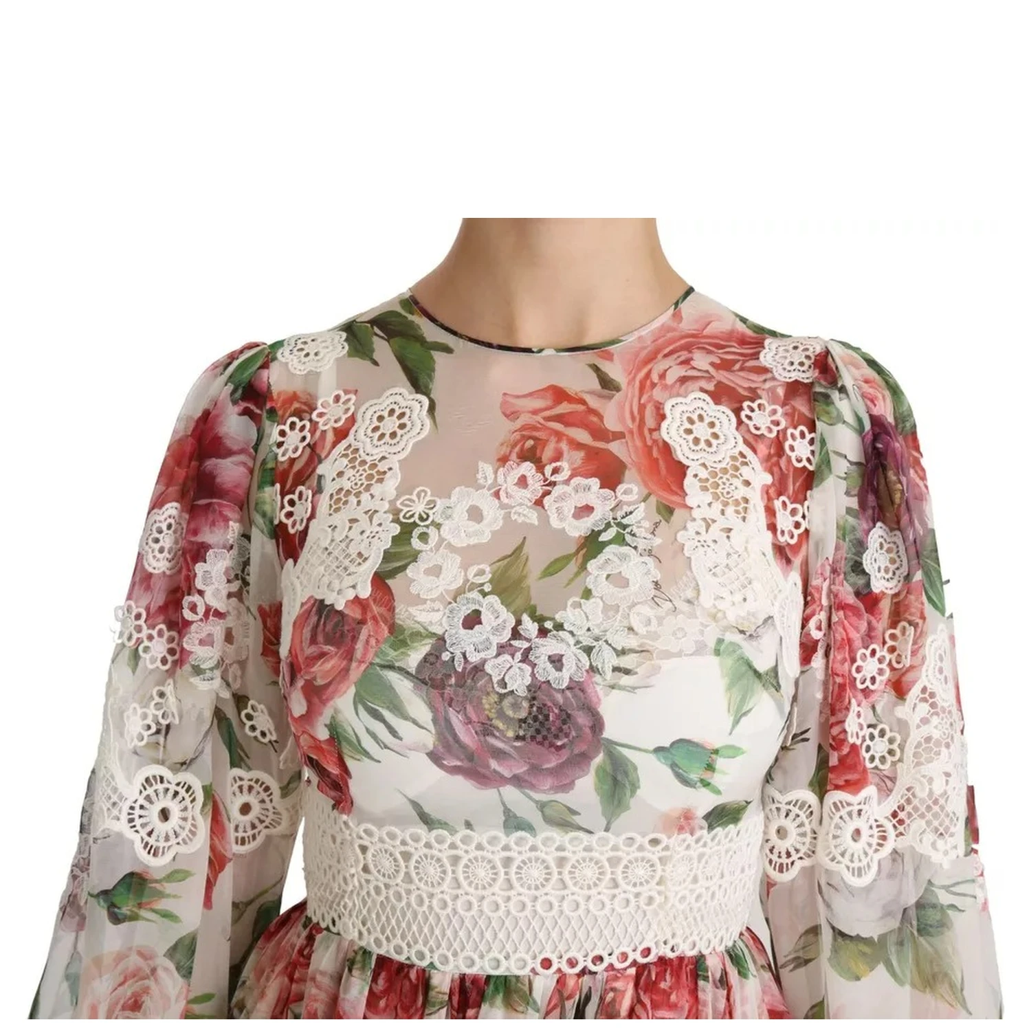 Multicolor Floral Maxi Sheath Dress