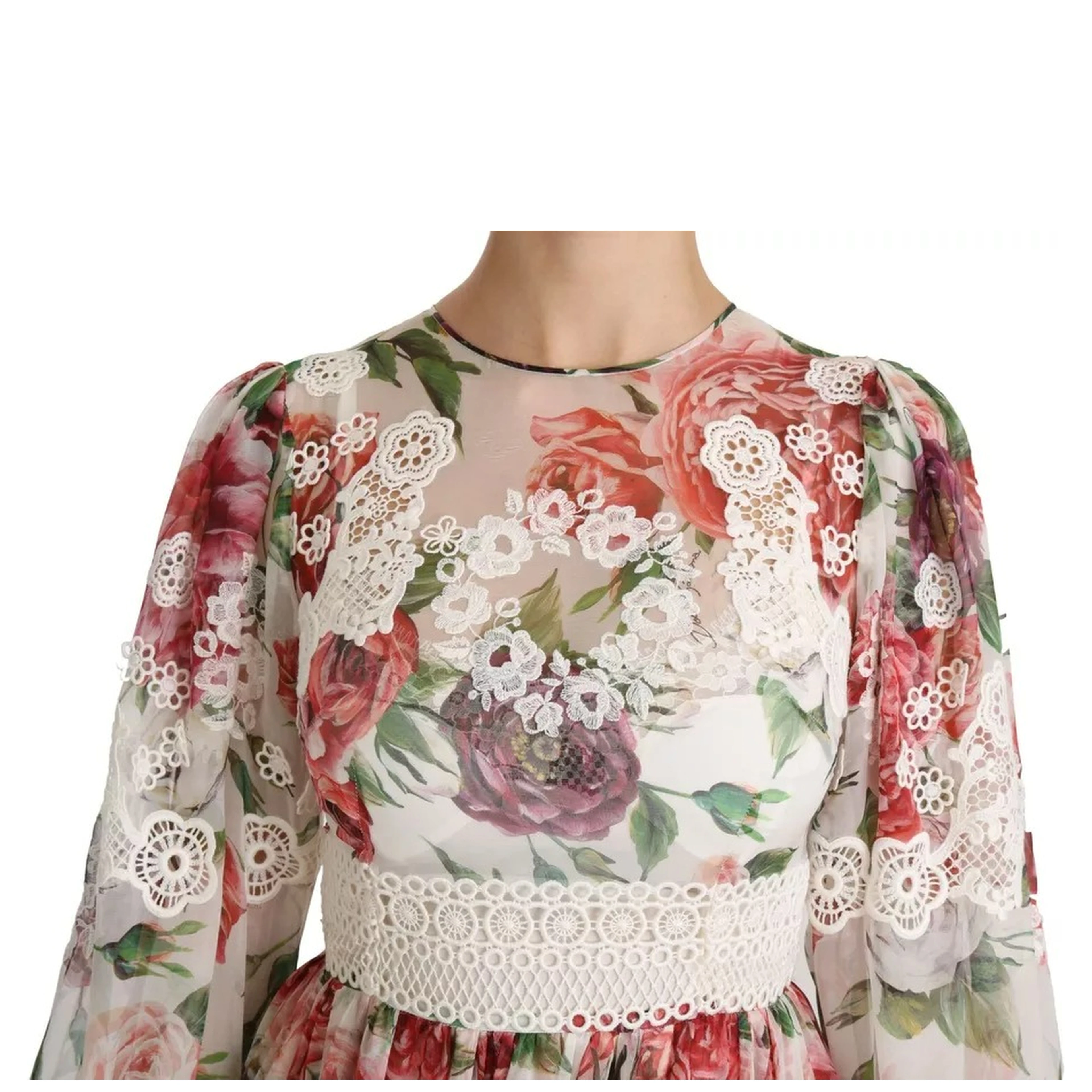 Multicolor Floral Maxi Sheath Dress
