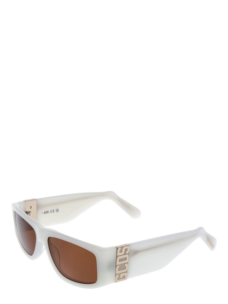 White Acetate Sunglasses