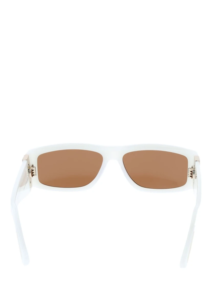 White Acetate Sunglasses