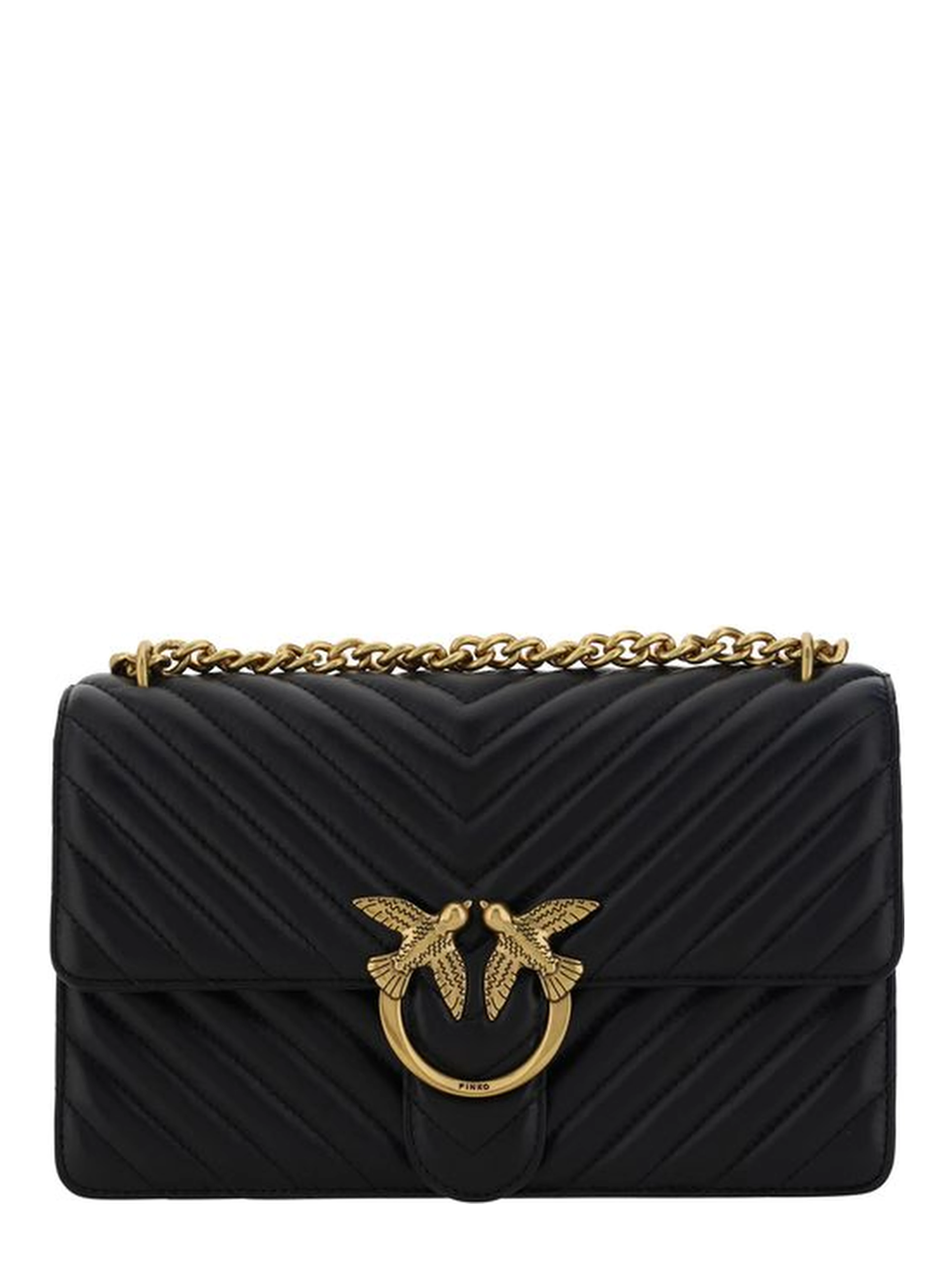 Black Calf Leather Bos Taurus Shoulder Bag