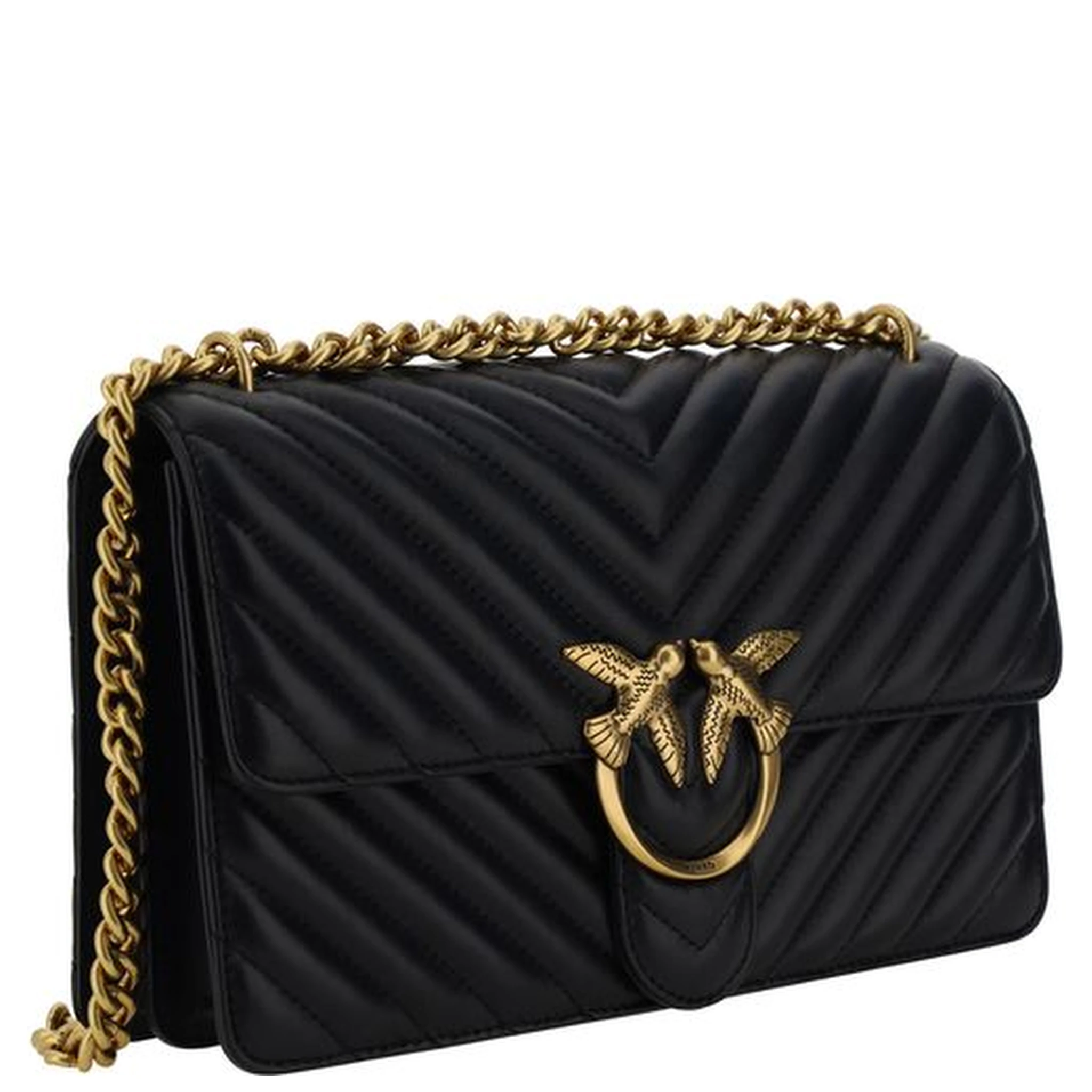 Black Calf Leather Bos Taurus Shoulder Bag