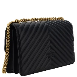 Black Calf Leather Bos Taurus Shoulder Bag