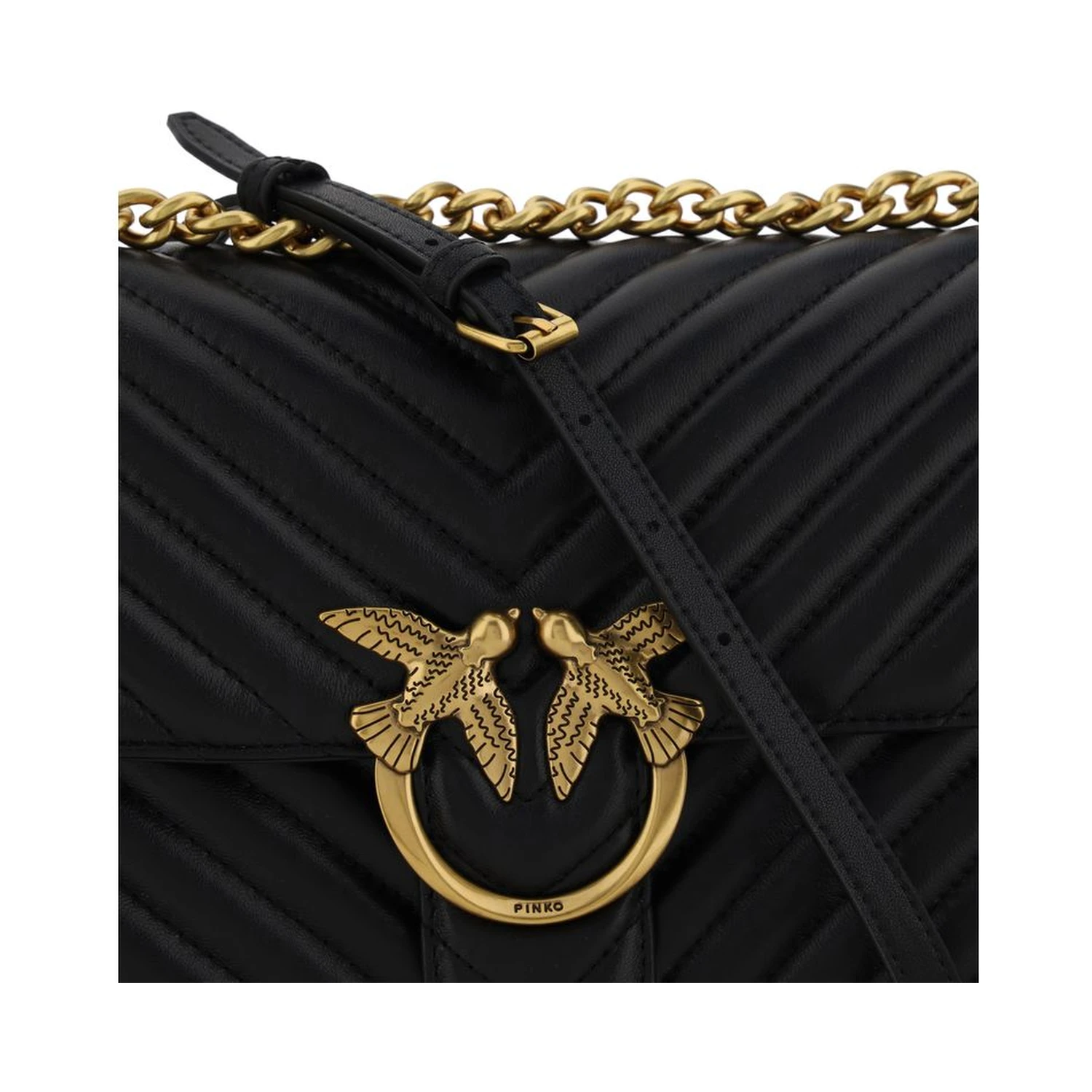 Black Calf Leather Bos Taurus Shoulder Bag