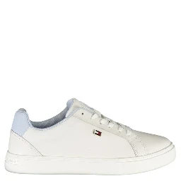 White Polyester Sneaker