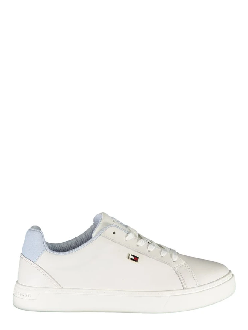 White Polyester Sneaker