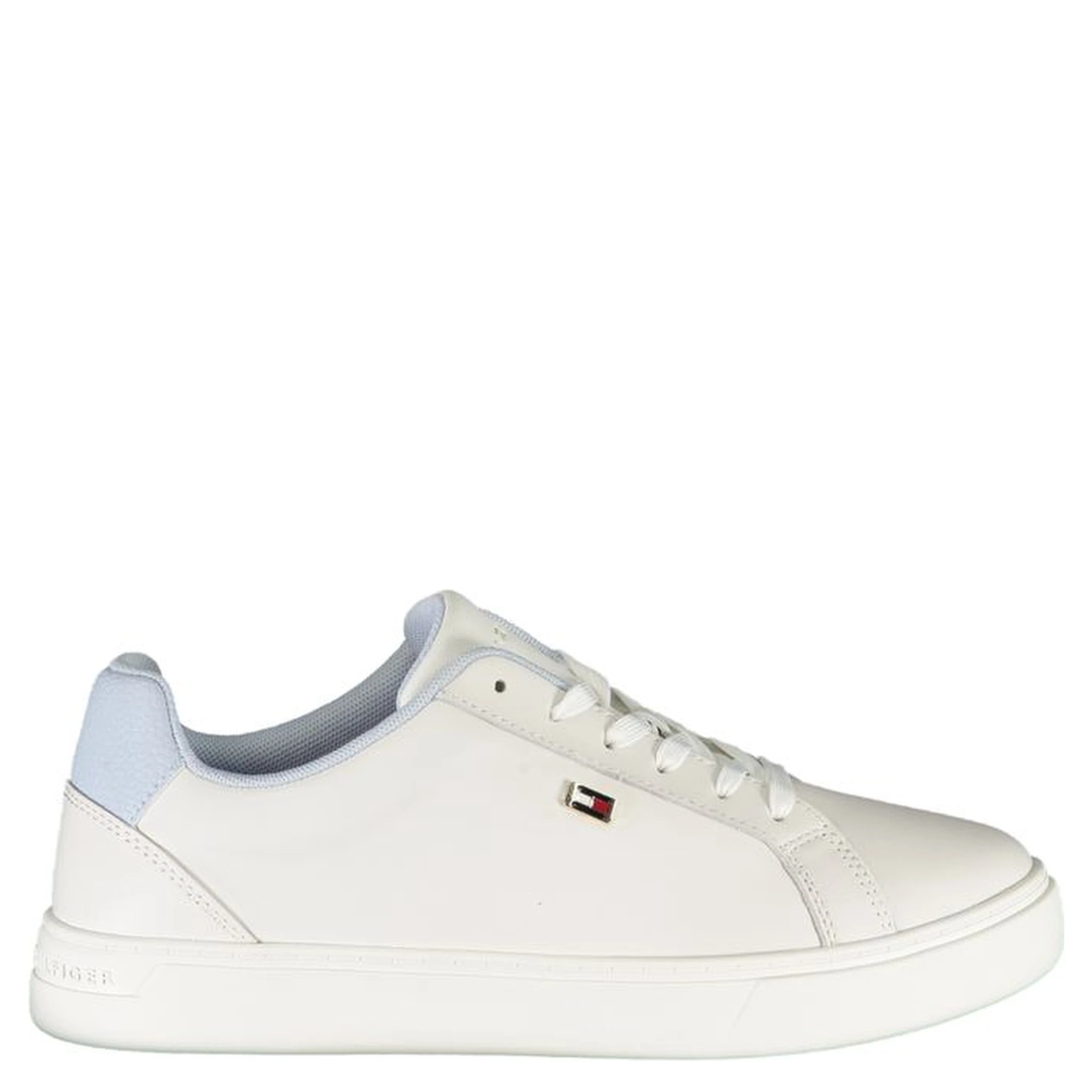 White Polyester Sneaker