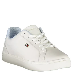 White Polyester Sneaker