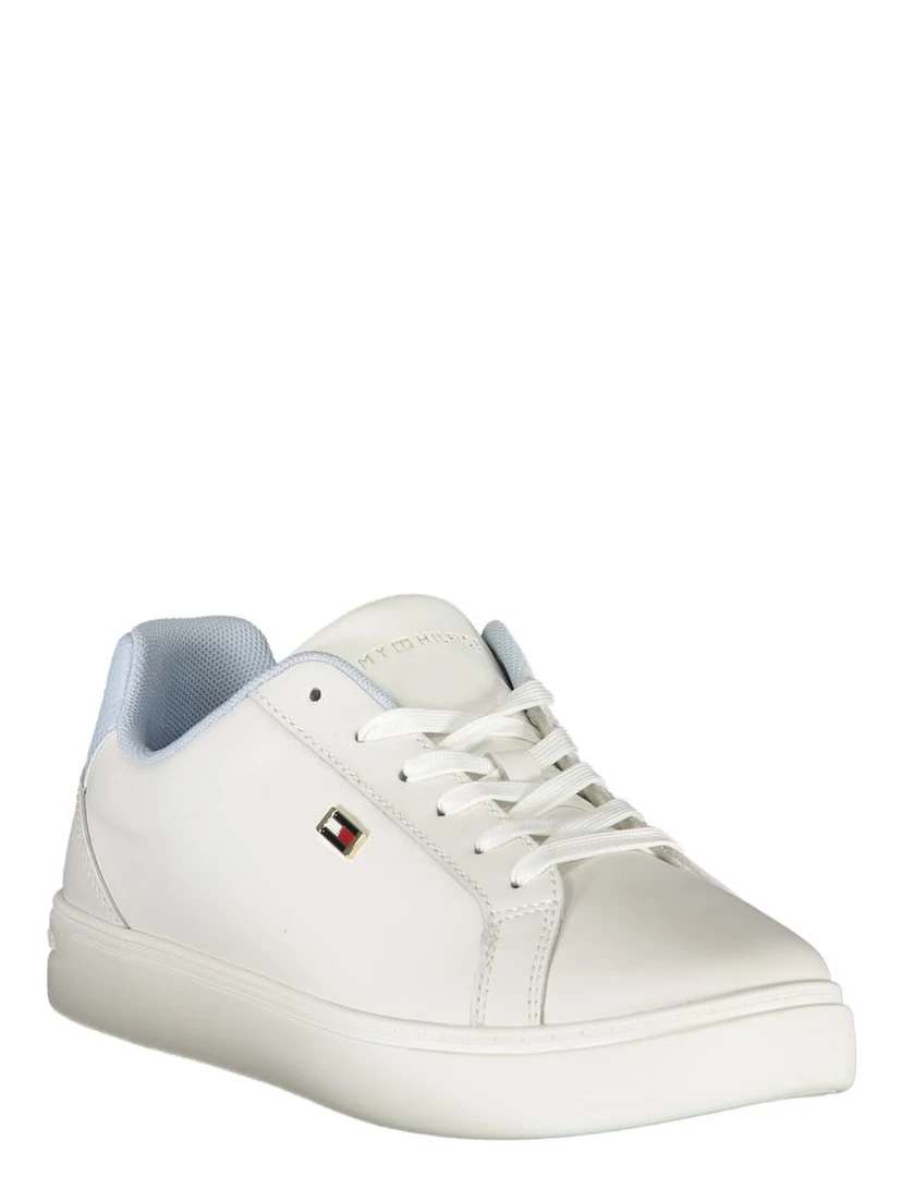 White Polyester Sneaker