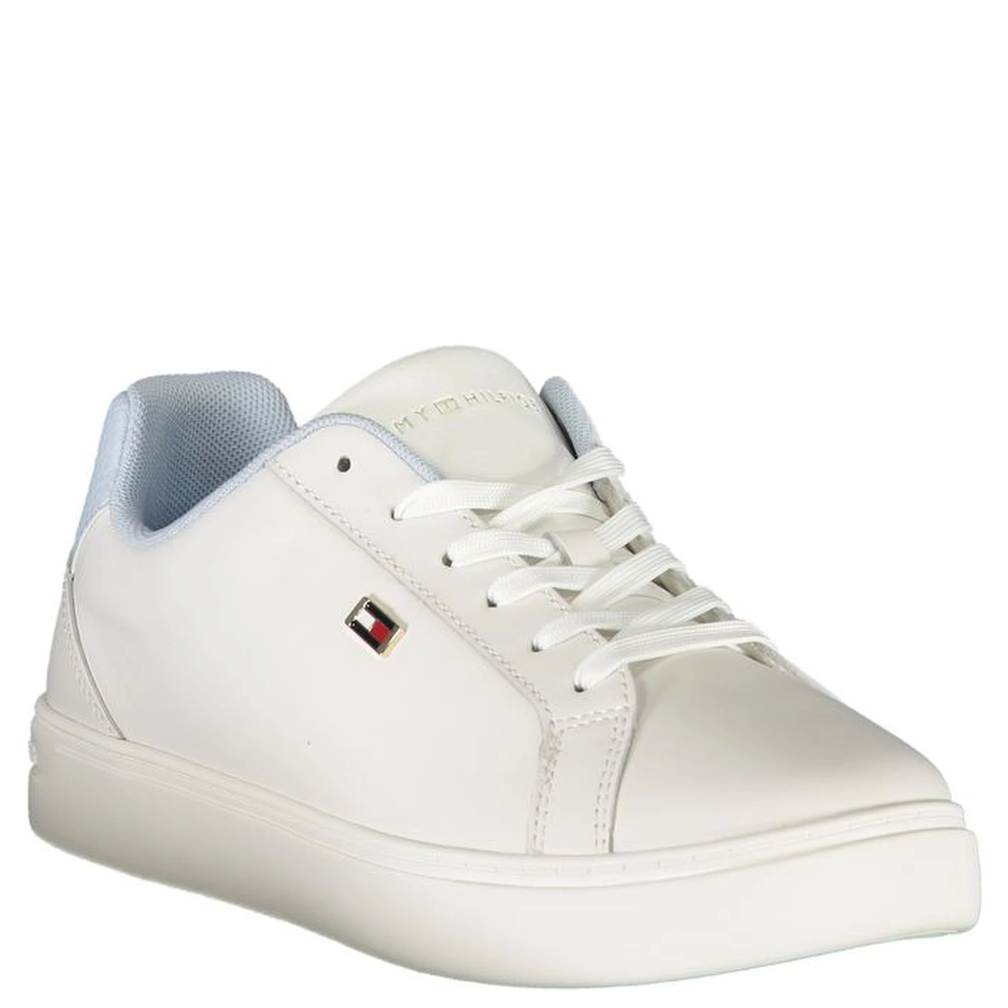 White Polyester Sneaker