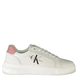 White Polyester Sneaker