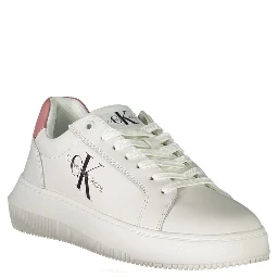 White Polyester Sneaker