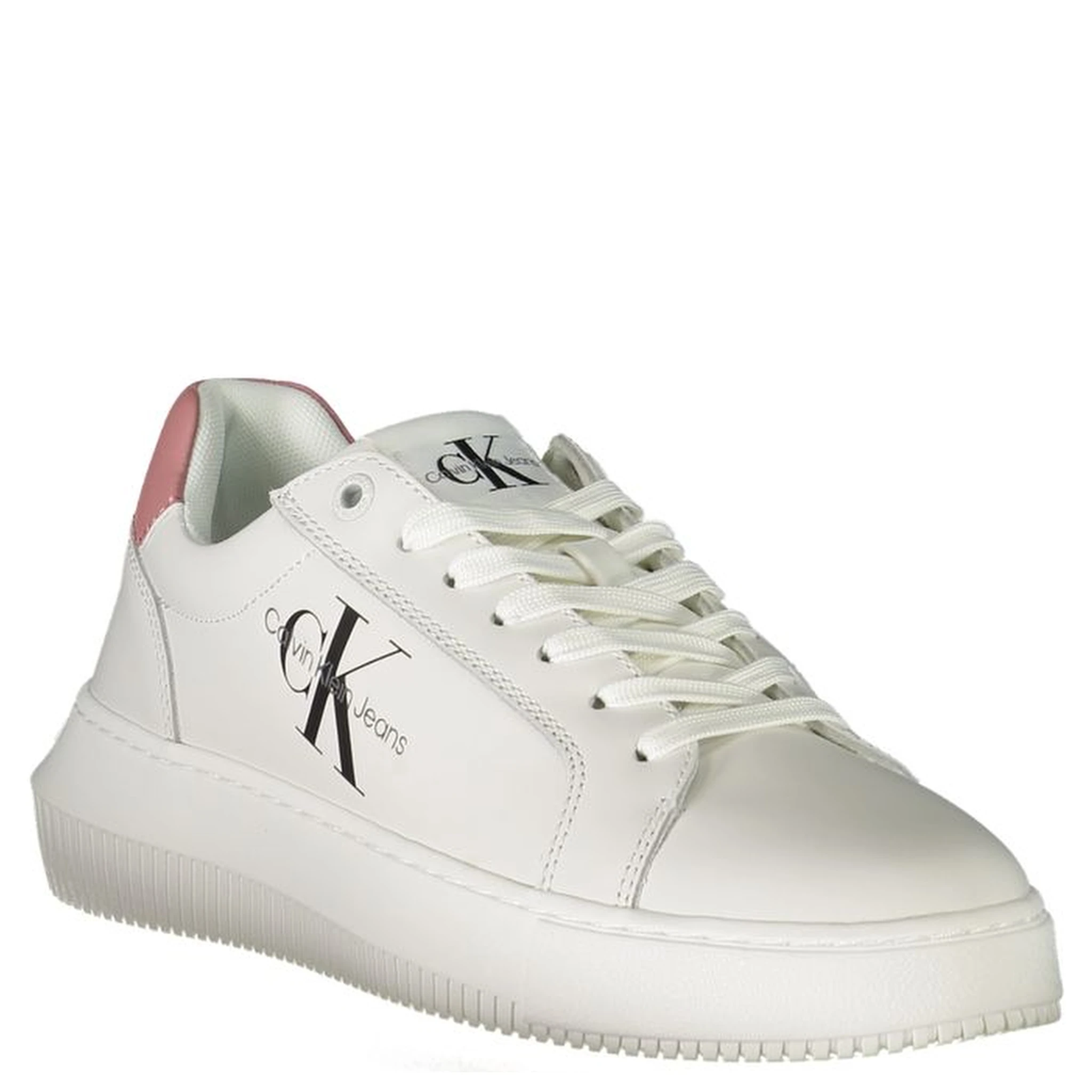 White Polyester Sneaker