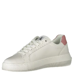 White Polyester Sneaker