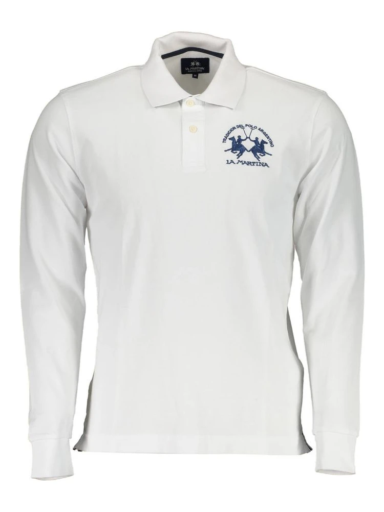 White Cotton Polo Shirt