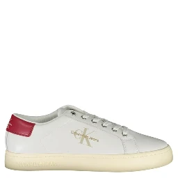 White Polyester Sneaker