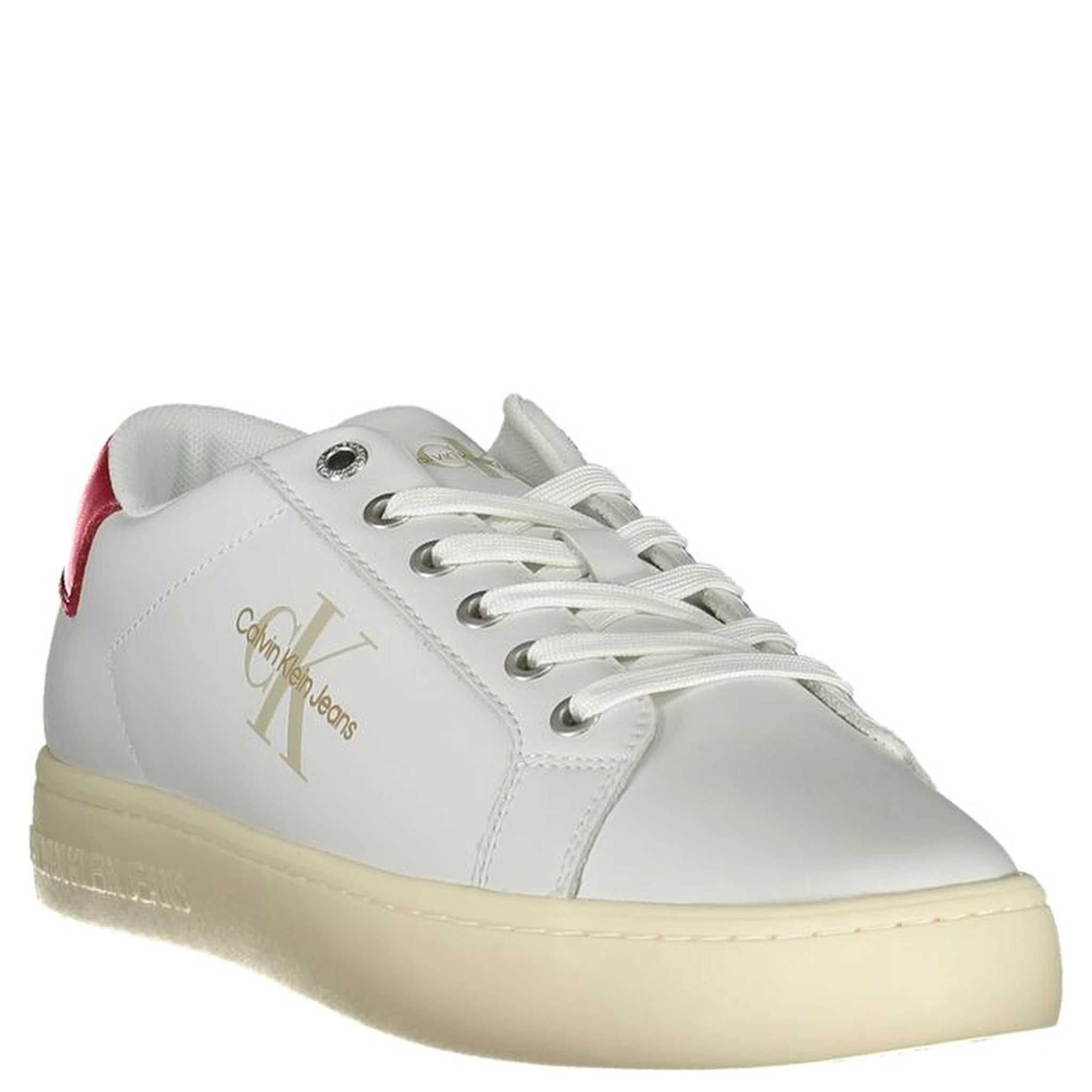 White Polyester Sneaker