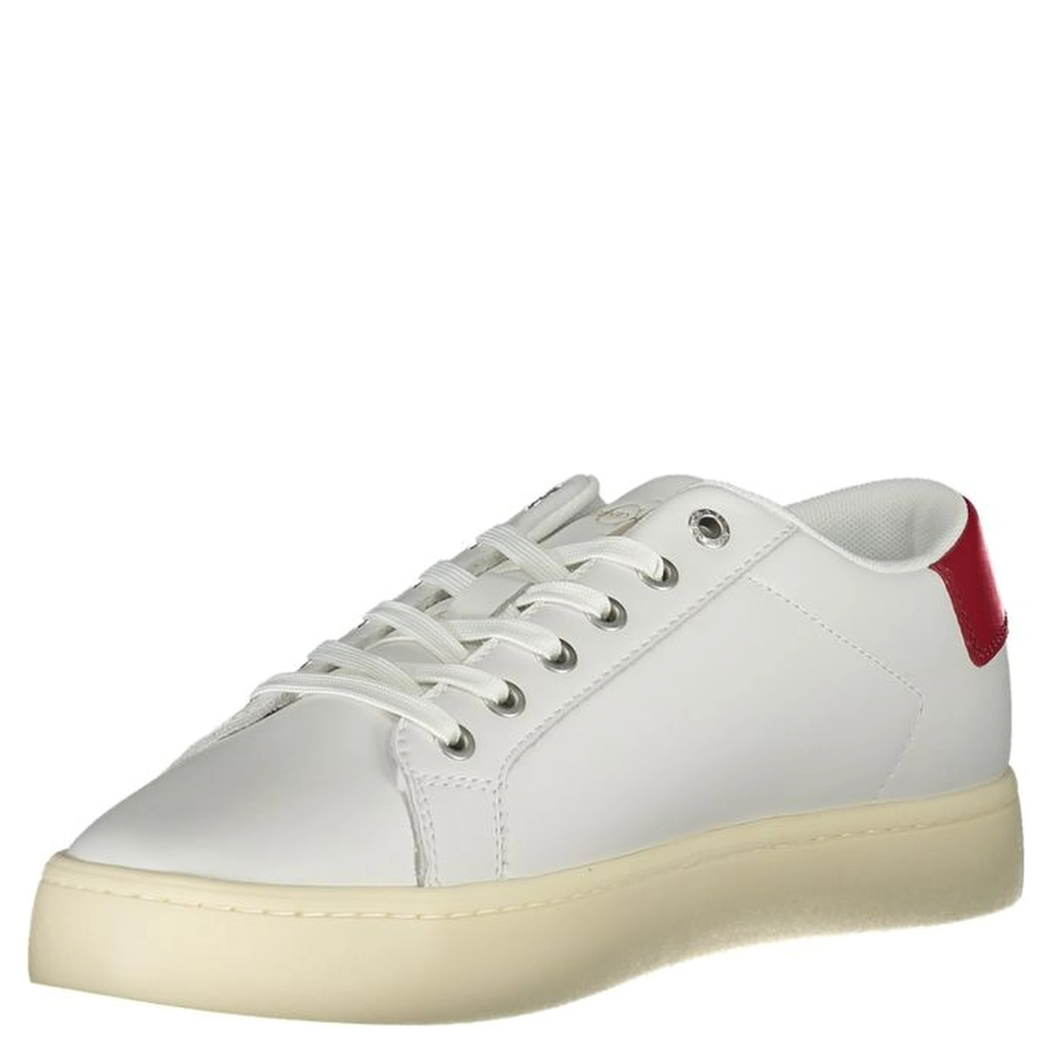 White Polyester Sneaker