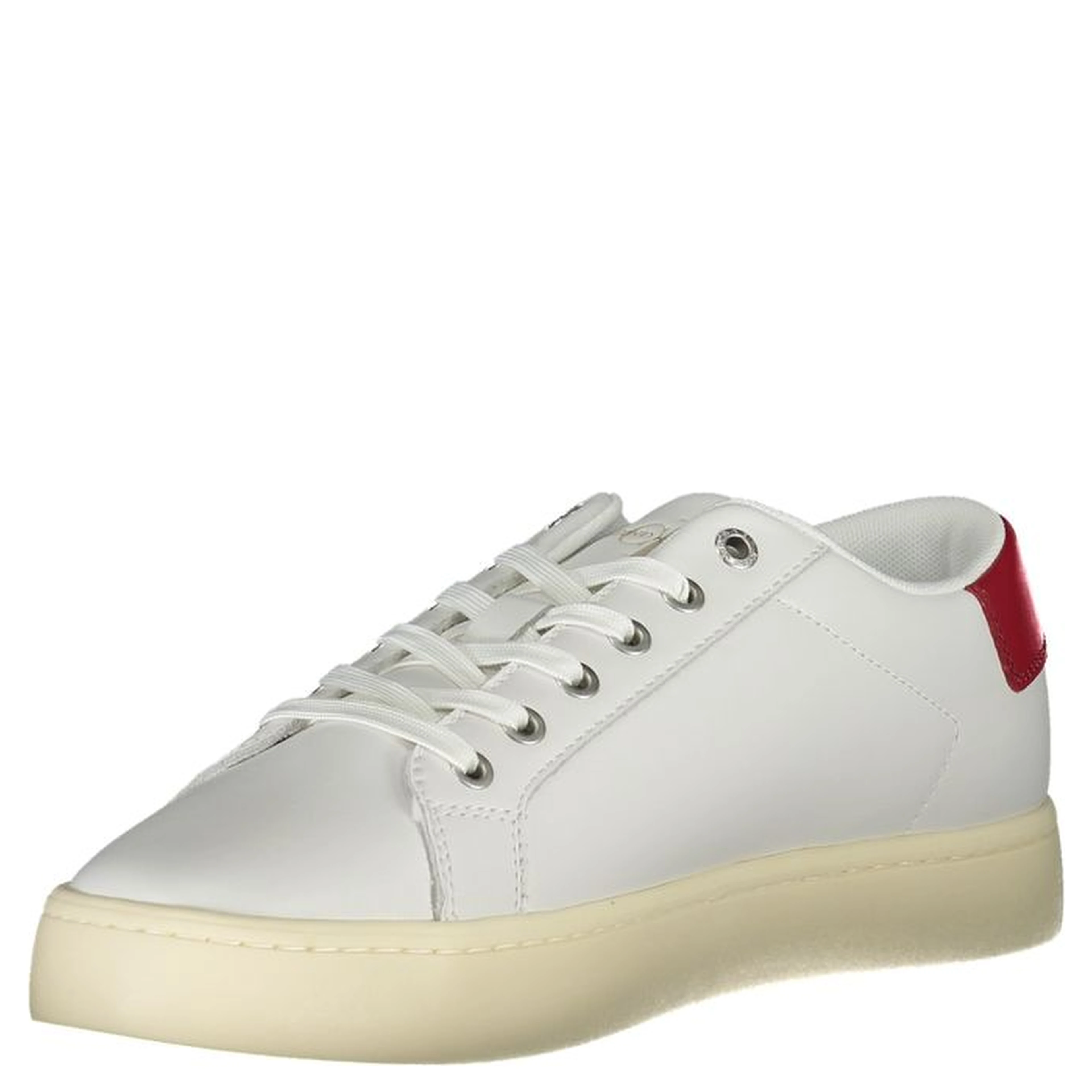 White Polyester Sneaker