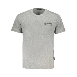 Brown Cotton Men T-shirt In Gray