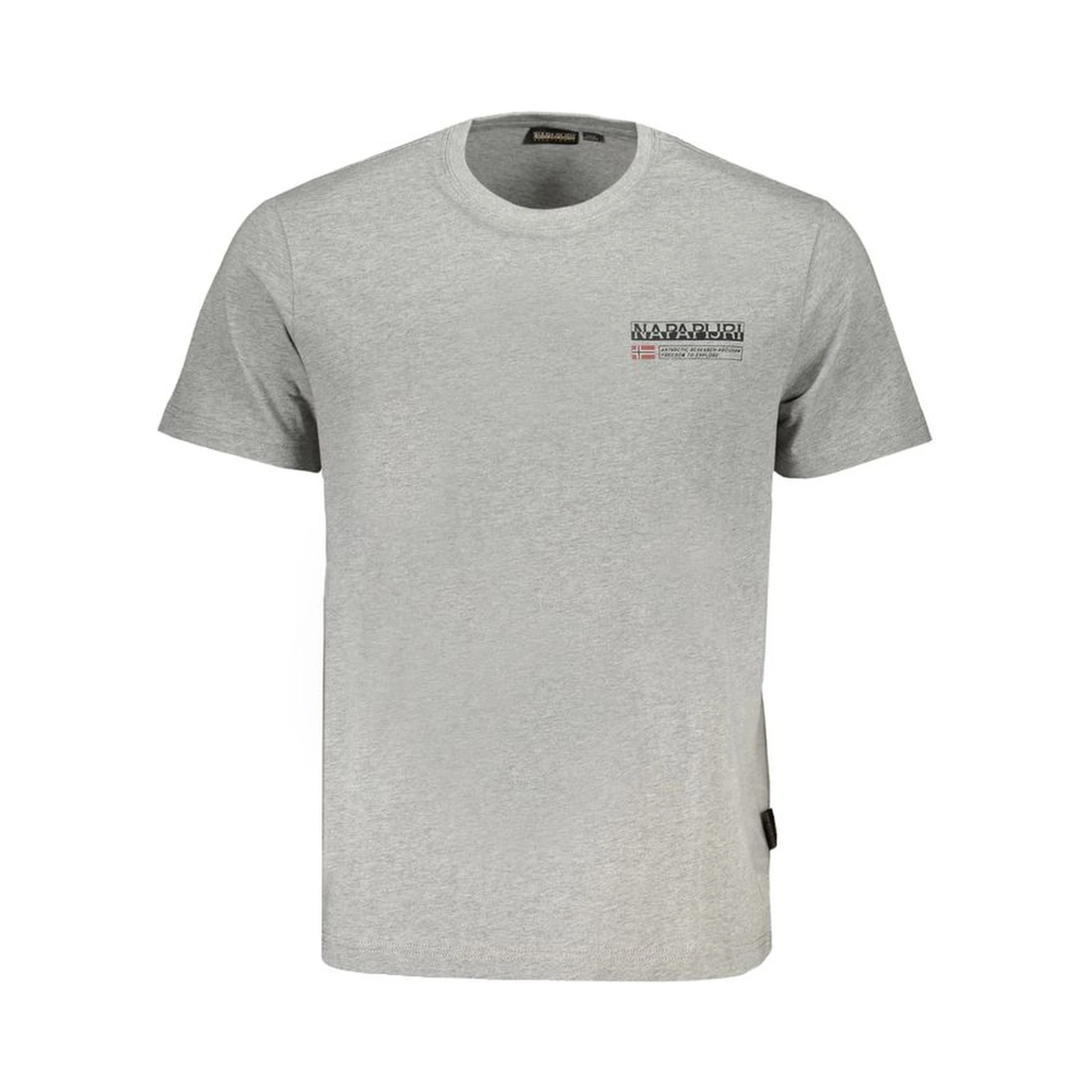 Brown Cotton Men T-shirt In Gray