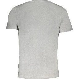 Brown Cotton Men T-shirt In Gray