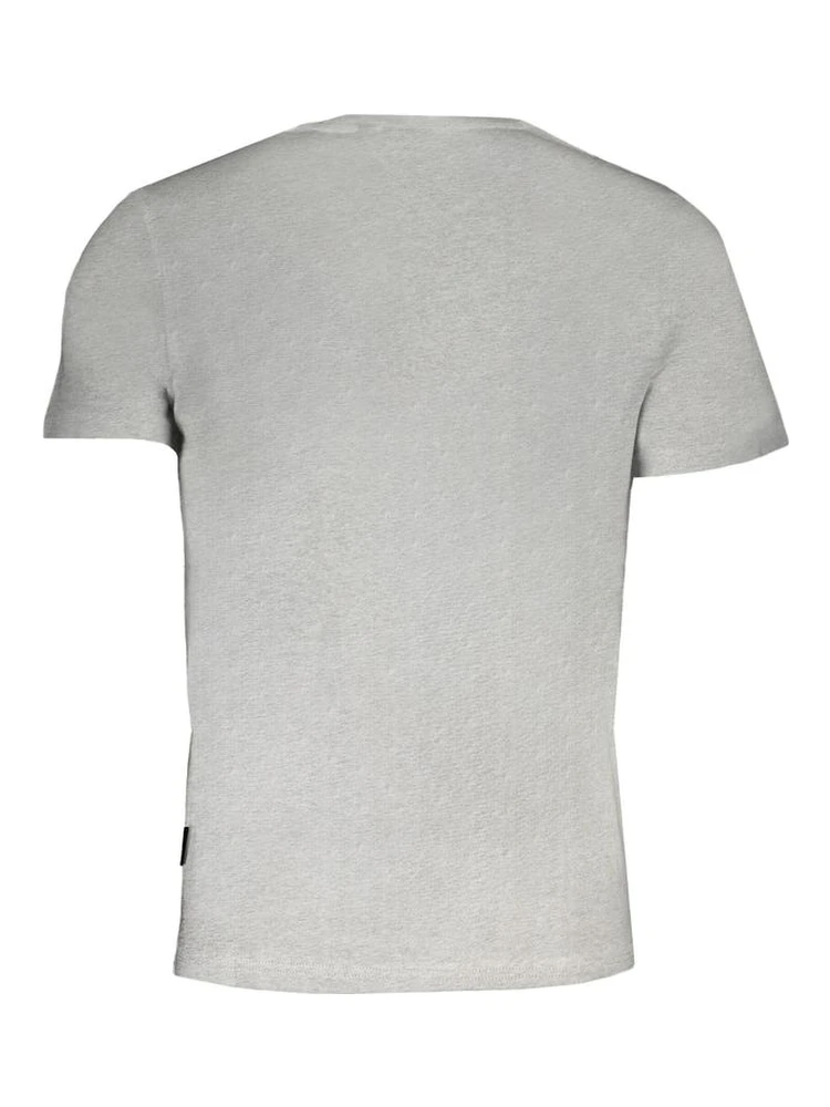 Brown Cotton Men T-shirt In Gray alternative
