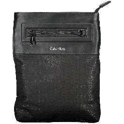 Black Polyester Shoulder Bag