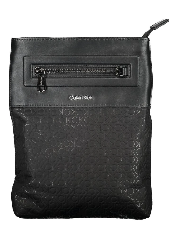 Black Polyester Shoulder Bag