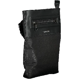 Black Polyester Shoulder Bag