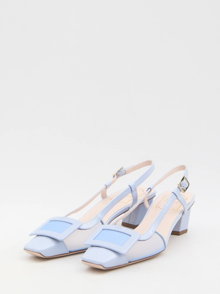 Mesh slingback pumps alternative