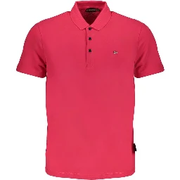 Pink Cotton Polo Shirt